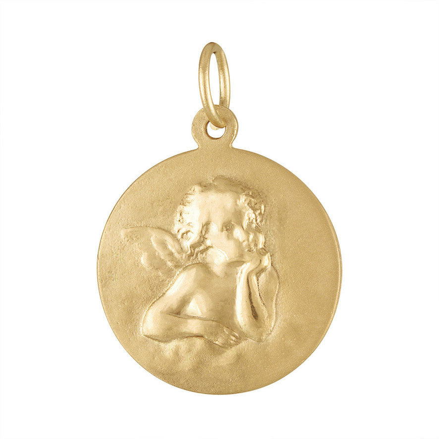 Sweet Cherub 14K Gold Charm